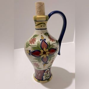 Pier 1 Vallarta Hand Painted Cruet Oil Dispenser